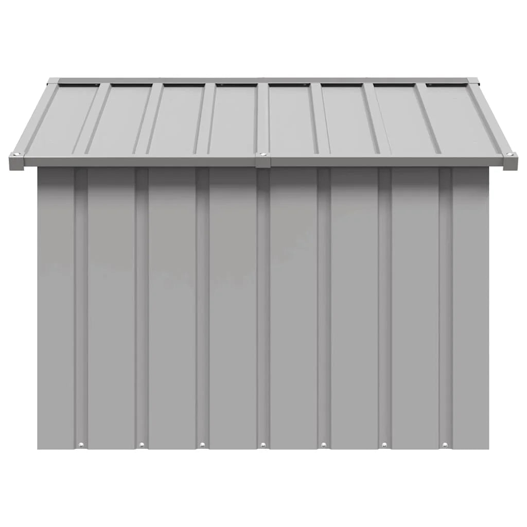 Anthrazitfarbene Hundehütte aus Verzinktem Stahl (116,5 cm) - Animalivo