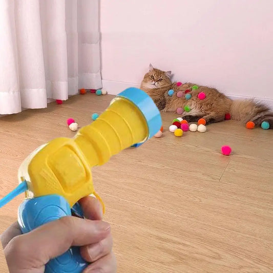 Interaktives Katzen-Startspielzeug mit Plüschball