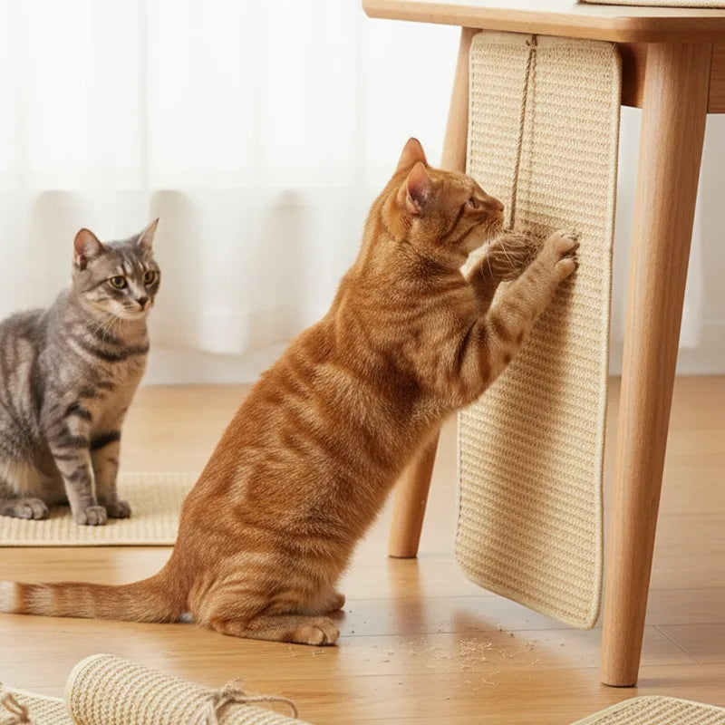 Wandmontiertes Sisal-Kratzbrett für Katzen