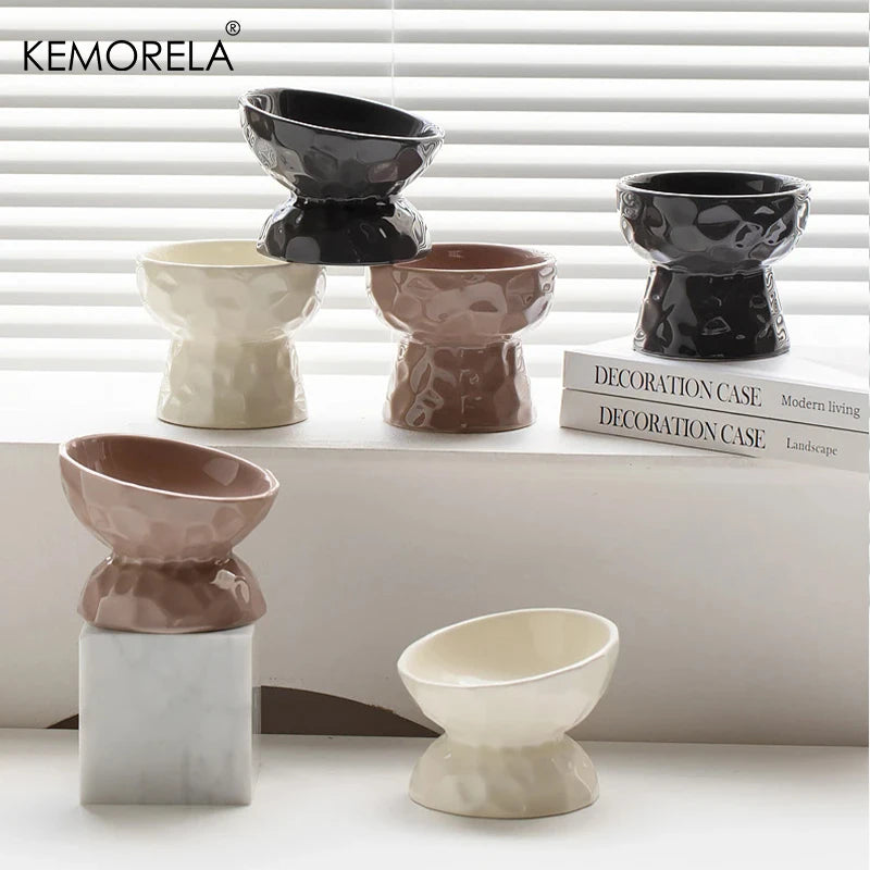 Erhöhter Keramik-Napf für Katzen & Welpen (Geneigt) - Animalivo