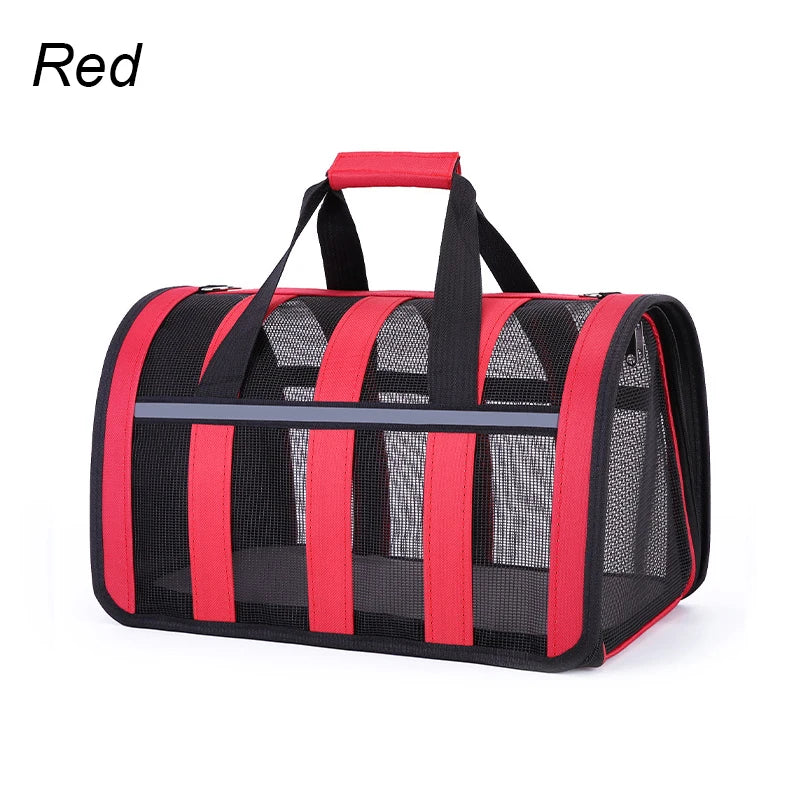 Faltbare & Atmungsaktive Haustier-Tragetasche (Mesh) - Animalivo