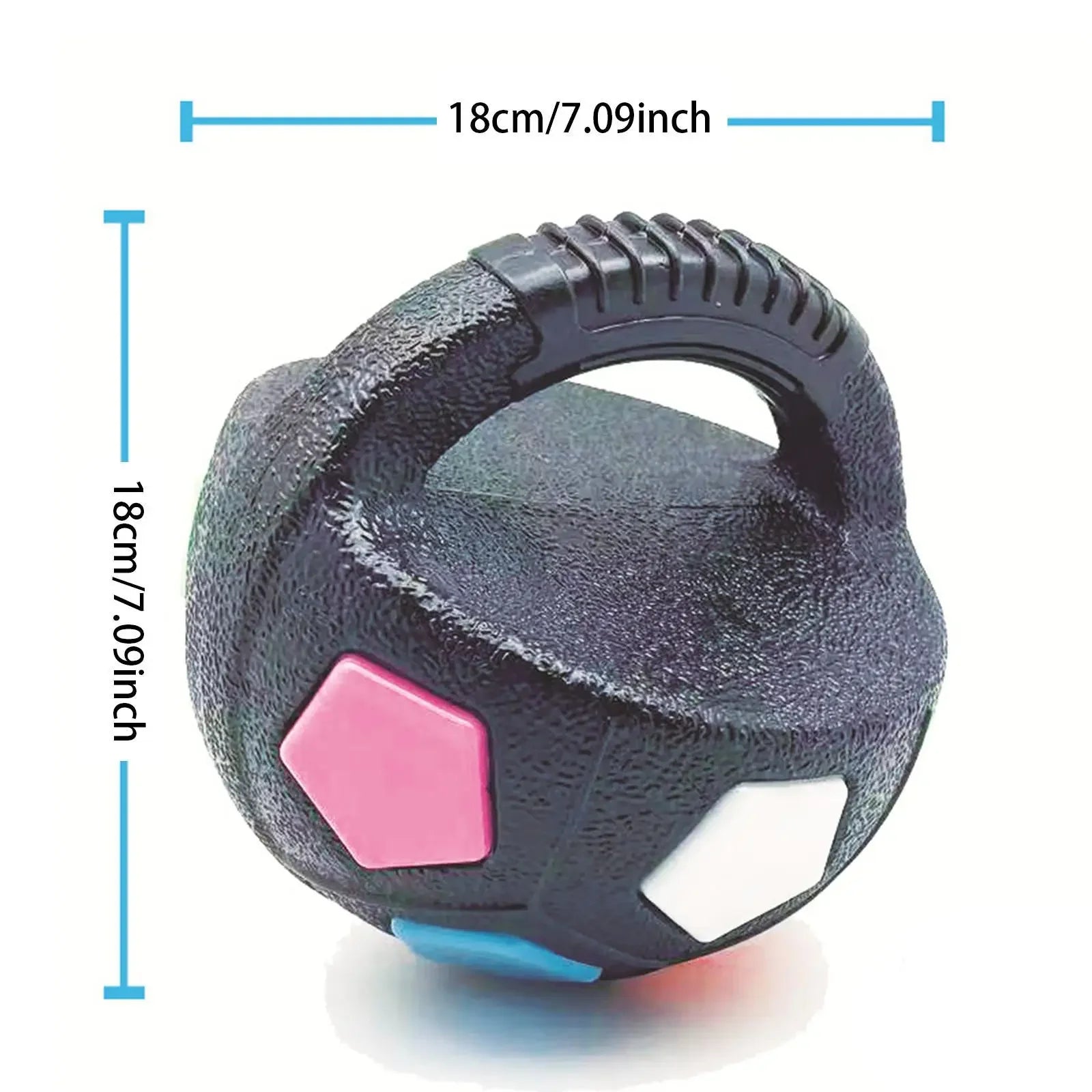 Hunde-Fußball mit Griff: Quietschendes, schwimmendes Seilspielzeug für alle Rassen - Animalivo