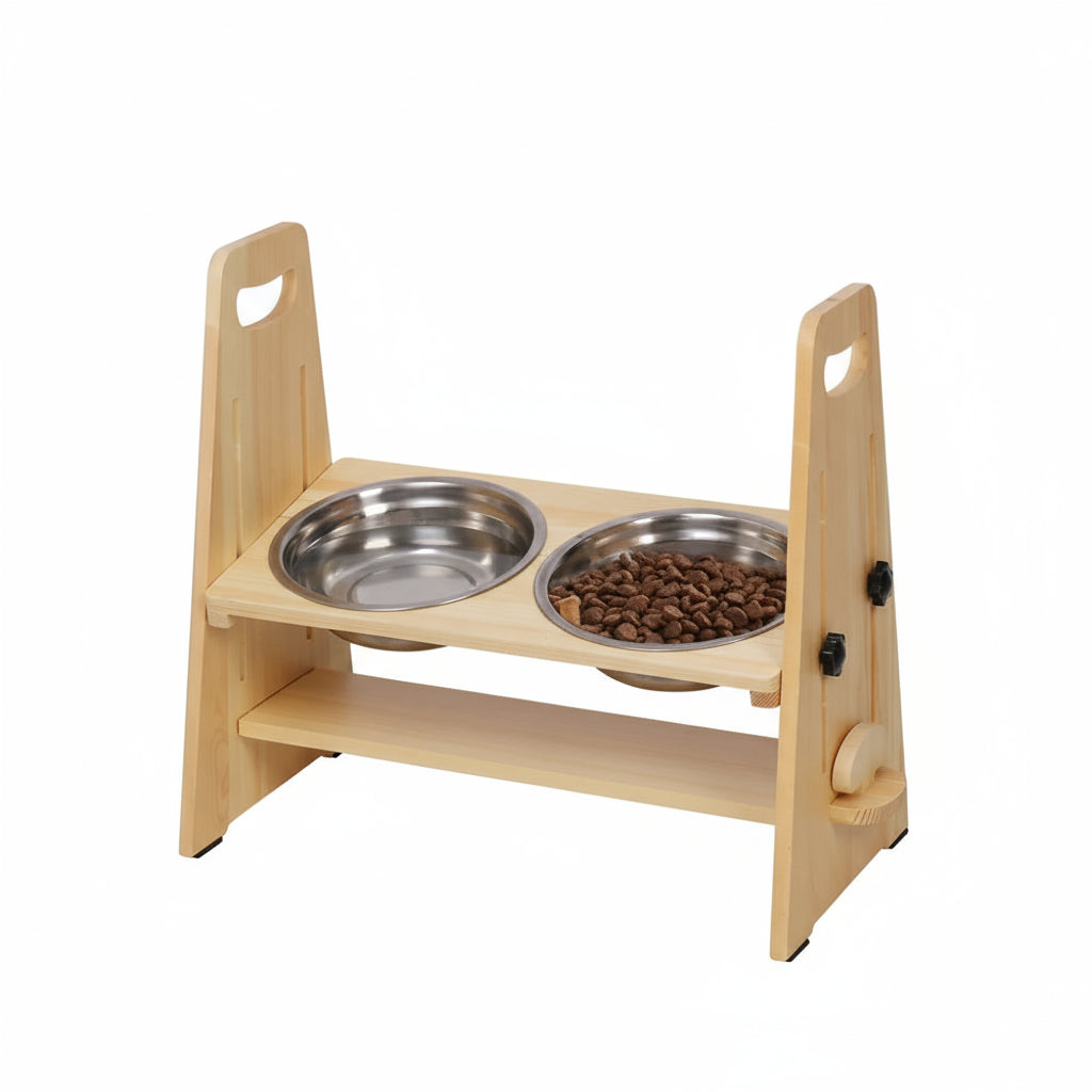Höhenverstellbare, erhöhte Hundenäpfe: Futterstation für kleine, mittelgroße und große Rassen - Animalivo