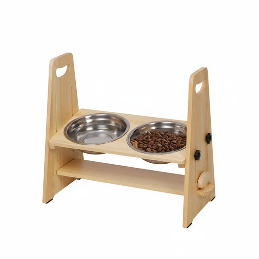 Höhenverstellbare, erhöhte Hundenäpfe: Futterstation für kleine, mittelgroße und große Rassen - Animalivo