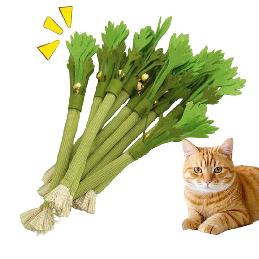 Interaktiver Katzenminze-Kaustab (Molar Stick) mit Glocke - Animalivo