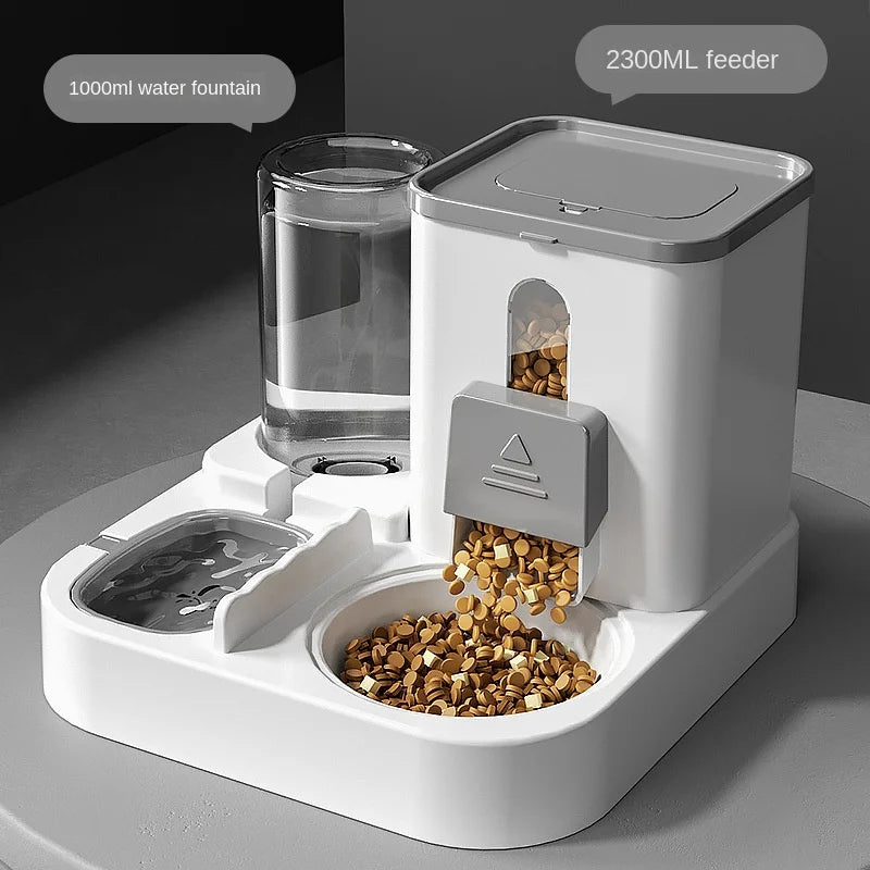 Automatischer 2-in-1 Futterspender & Trinkbrunnen - Animalivo